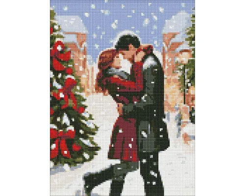 Алмазна мозаїка Зимова романтика з голограмними стразами (AB) art_selena_ua 30х40 Ідейка (AMO7823)