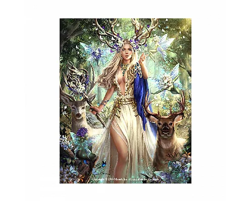 Алмазна мозаїка Strateg Лісова цариця 40х50 см Strateg FA40057