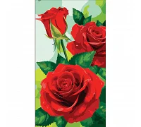 Картина за номерами Червоні троянди 50х25 см Strateg (WW178)