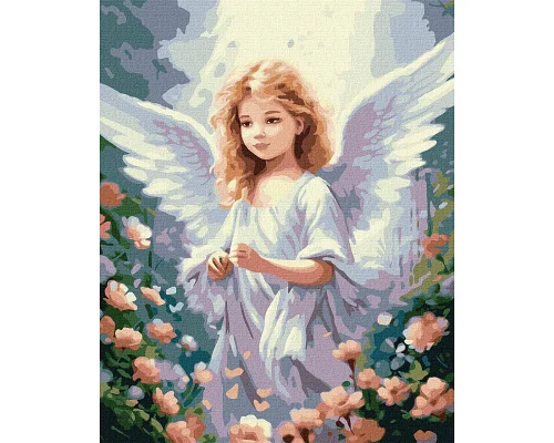 Картина по номерам Дитя Ангельская внешность 40x50 Идейка (KHO5121)