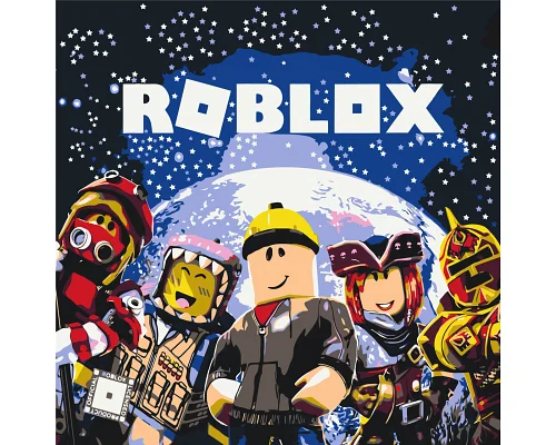 Картина по номерах Roblox роботи (роблокс) 30*30 см Origamі (LW21832)