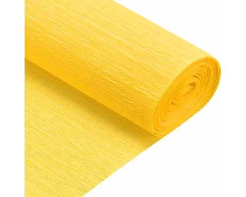 Бумага гофрированная желтый 230% рулон 50*200см SANTI (708094)