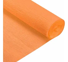 Бумага гофрированная оранжевый 230% рулон 50*200см SANTI (708095)