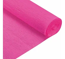 Бумага гофрированная  ярко-розовый 230% рулон 50*200см SANTI (708084)