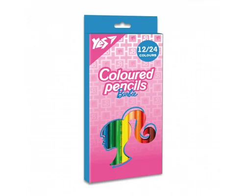Олівці кольорові 12/24 кольорові Barbie YES (290747)