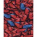 Картина за номерами Strateg Червоні метелики на кольоровому фоні розміром 40х50 см Strateg(SY6414)