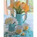 Картина за номерами Strateg Ранкові квіти на кольоровому фоні розміром 40х50 см Strateg(SY6424)