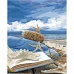 Картина за номерами Strateg Релакс біля океану на кольоровому фоні розміром 40х50 см Strateg(SY6498)