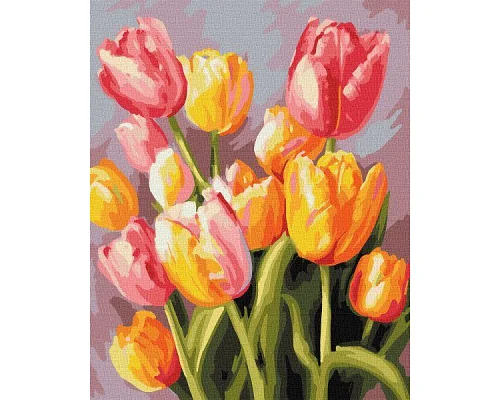 Картина за номерами Весняний букет тюльпан art_selena_ua Ідейка (KHO3268)