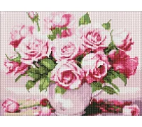 Алмазна мозаїка Рожеві троянди art_selena_ua Ідейка (AMO7906)