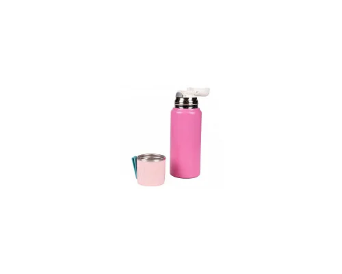 Термос Yes Fusion с чашкой 420 мл розовый (708208)