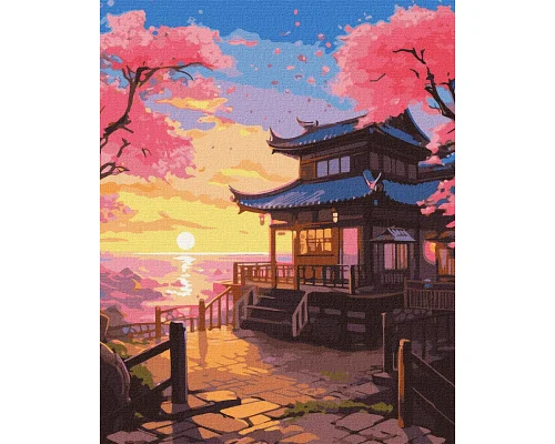 Картина за номерами Мрійливий захід сонця в Японії Ідейка (KHO6340)
