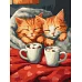 Картина по номерам - Влюбленные коты ©art_selena_ua 30х40 (KHO6588)