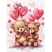 Картина по номерам - Влюбленные медведи ©art_selena_ua 30х40 (KHO6111)