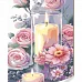 Картина за номерами Букет ніжних квітів зі свічкою 40х50 Strateg (GS1605)