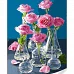 Картина за номерами Троянди у скляних вазах 40х50 Strateg (GS1629)