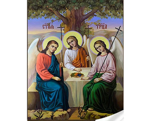 Алмазна мозаїка Strateg Свята Трійця розміром 30х40 см (GM86046)