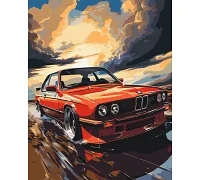 Картина за номерами БМВ (BMW) 40*50 см Орігамі (LW3324)