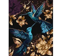 Картина по номерам  Танец колибри с красками металлик 40х50см Идейка (KHO6592)