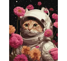 Картина за номерами Котик космонавт 40х50 см Ідейка (KHO6593)