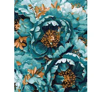 Картина за номерами Квітуча Гармонія півоній з фарбами металік 40х50 см Ідейка (KHO3276)