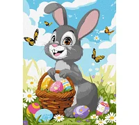 Картина по номерам Пасхальный кролик 30х40см Идейка (KHO6200)