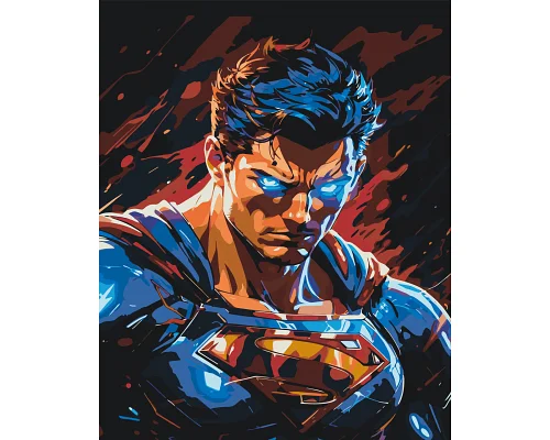Картина за номерами  Супермен 40*50 см Орігамі (LW3316)