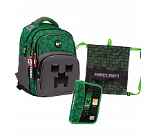 Набір рюкзак шкільний ортопедичний + пенал + сумка Yes Minecraft S-91 (559751К)