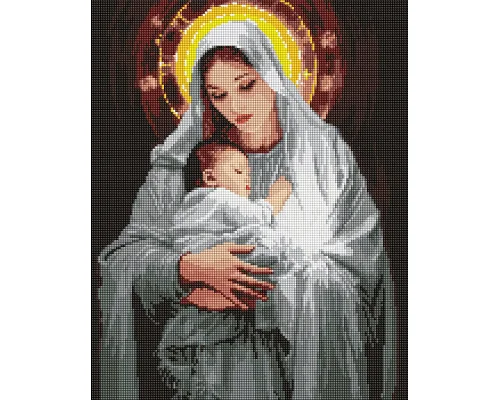 Алмазна мозаїка - Ніжність матері з голограмними стразами (AMO7972)