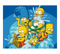 Картина по номерам мультсериал Симпсоны 40*50 см Арт-Крафт (16039-AC)