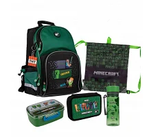 Набор школьный Minecraft XXL рюкзак + пенал + сумка + бутылка + ланч-бокс (559760XXL)
