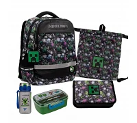 Набір шкільний Minecraft XXL рюкзак + пенал + сумка + пляшка + ланч-бокс (559570XXL)