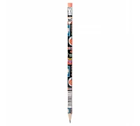 Олівець чорнографітний Sticky Mood трикутний з ластиком YES (280631)