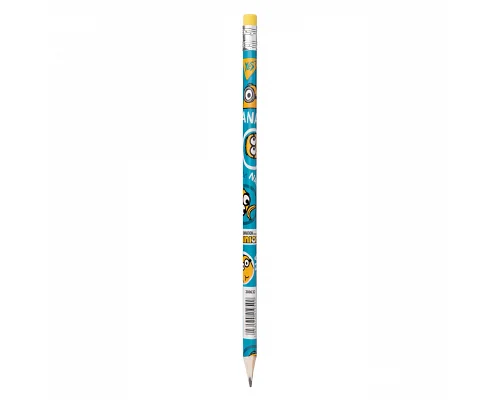 Олівець чорнографітний Minions трикутний з ластиком YES (280632)