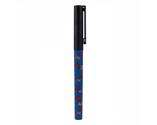 Ручка шариковая 8bit UA Fire 0.7 мм синяя YES (412116)