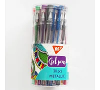 Ручка гелева Metallic 15 кольорів YES (420428)