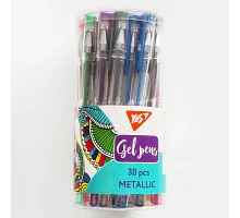 Ручка гелевая Metallic 15 цветов YES (420428)
