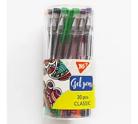 Ручка гелева Classic 15 кольорів YES (420429)