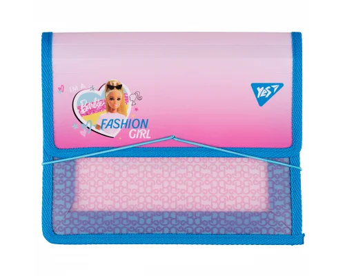 Папка для тетрадей пластиковая на резинке Barbie розовый В5 YES (492211)