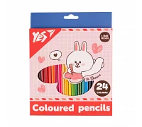 Олівці кольорові 24 кольорів Line Friends Cony YES (290742)
