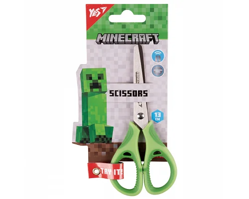 Ножиці Minecraft 13см з гумовими вставками YES (480430)