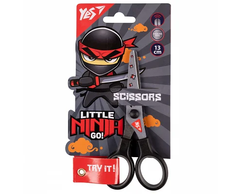 Ножницы Ninja 13см с принтом на лезвии YES (480442)