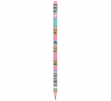 Олівець чорнографітний Pusheen трикутний з гумкою YES (280668)