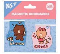 Закладки магнітні Line Friends Brown and Choco 2шт YES (708106)