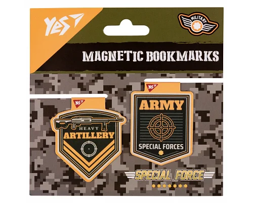 Закладки магнитные Military 2шт YES (708112)