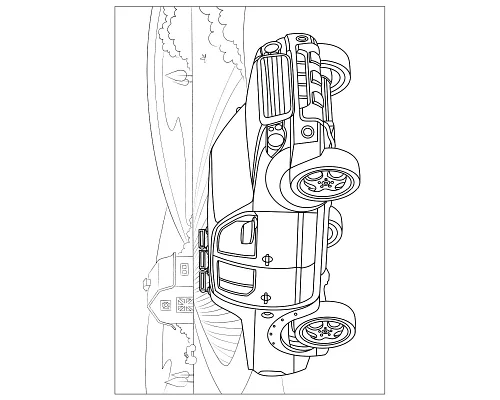 Раскраска А4  Супер автомобили 12 стр  (743057)