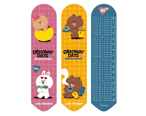 Закладка 2D Line Friends brown YES (708137)