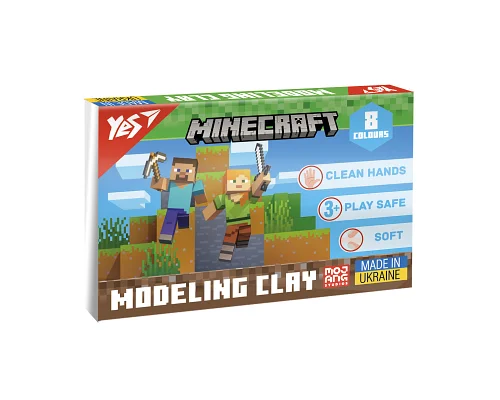 Пластилін Minecraft 8 кольорів 160 г YES (540656)