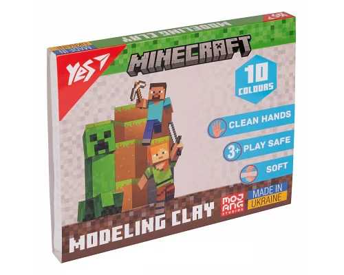 Пластилін Minecraft 10 кольорів 200 г YES (540662)