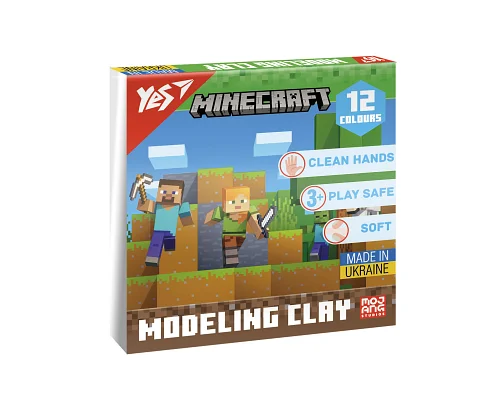 Пластилин Minecraft 12 цветов 240 г YES (540668)